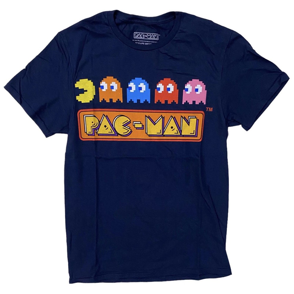 Pac-Man Men's Officially Licensed Retro Vintage Video Arcade Game Tee T-Shirt